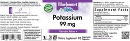Label for Potassium 99 mg