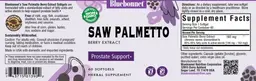 Label for Saw Palmetto Berry Extract