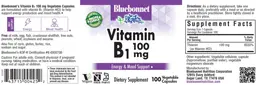 Label for Vitamin B1 100 mg