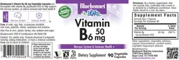 Label for Vitamin B6 50 mg