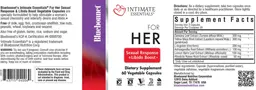 Label for For Her Sexual Response & Libido Boost Capsules