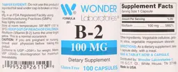 Label for B-2 100 mg