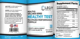 Label for Healthy Test