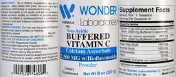 Label for Non-Acidic Buffered Vitamin C