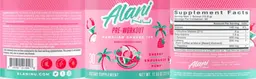 Label for Pre-Workout Hawaiian Shaved Ice