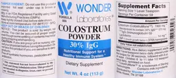 Label for Colostrum Powder