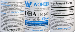 Label for DHA 100 mg