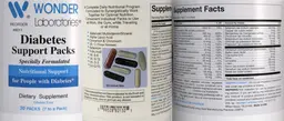Label for Diabetes Support Packs