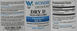 Label for Dry D Non-Oily-Dry