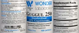 Label for Guggul 250