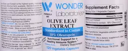 Label for Olive Leaf Extract