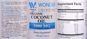 Organic Coconut Oil 1000 mg