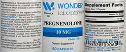 Label for Pregnenolone 10 mg