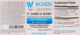 Label for St. John's Wort