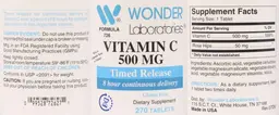 Label for Vitamin C 500 mg Timed Release
