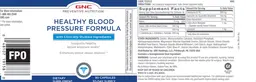 Label for Healthy Blood Pressure Formula