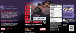 Label for 100% Whey Royal Caramel Cookie