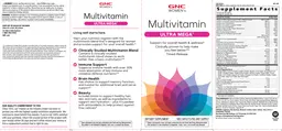 Label for Ultra Mega Multivitamin