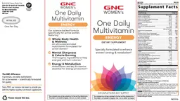 Label for One Daily Multivitamin Energy