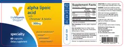 Alpha Lipoic Acid With Chromax & Biotin 300 mg