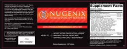 Label for Sexual Vitality Booster