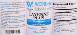 Label for Cayenne Plus