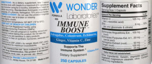 Label for Immune Boost