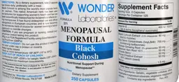 Label for Menopausal Formula