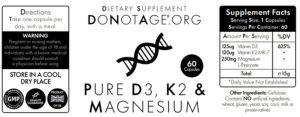 Pure D3, K2 & Magnesium