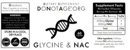 Label for Glycine & NAC