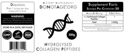 Label for Hydrolysed Collagen Peptides