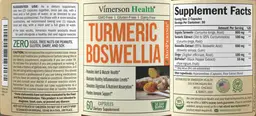 Label for Turmeric Boswellia