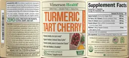 Label for Turmeric Tart Cherry
