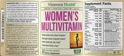 Label for Women's Multivitamin