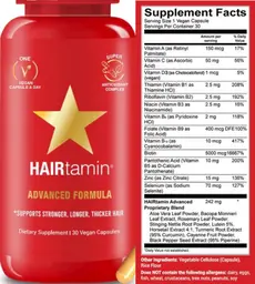 Label for HAIRtamin Advaned Formula