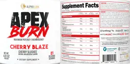 Label for Apex Burn Cherry Blaze