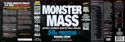 Label for Monster Mass Banana Creme