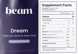 Label for Dream Cinnamon Cocoa Flavor
