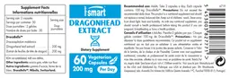Label for Dragonhead Extract 200 mg