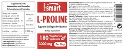 Label for L-Proline 3000 mg