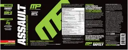 Label for Assault Fruit Punch