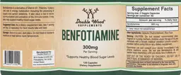 Label for Benfotiamine 300 mg