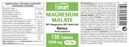 Label for Magnesium Malate 2400 mg