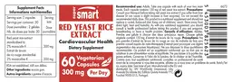 Label for Red Yeast Rice Extract 300 mg