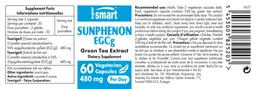 Label for Sunphenon EGCg 480 mg
