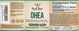Label for DHEA 100 mg