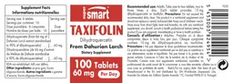 Label for Taxifolin 60 mg