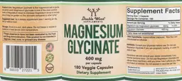 Label for Magnesium Glycinate 400 mg