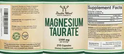 Label for Magnesium Taurate 1500 mg