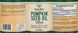 Label for Pumpkin Seed Oil 1,000 mg